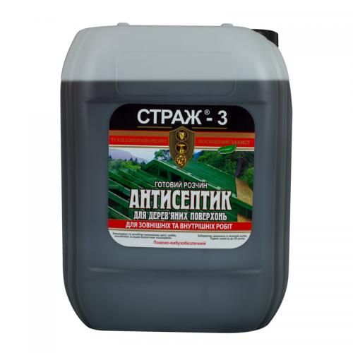 СТРАЖ-3 Антисептик для дерева 10л. каністра готовий