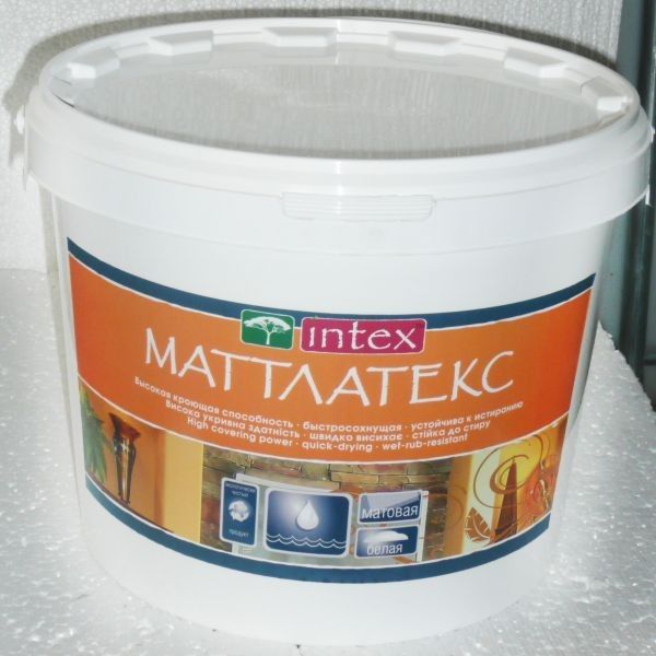  Фарба "Матлатекс" 14кг, Інтекс (Intex)