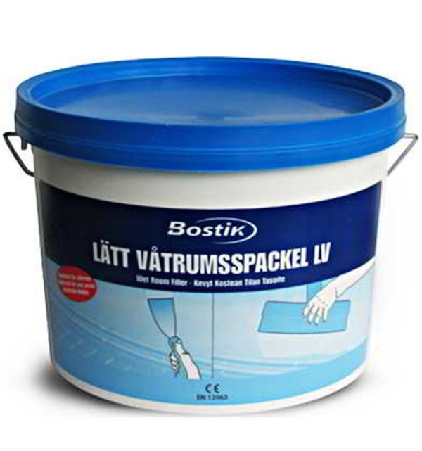 Шпаклівка фінішна для вологих приміщень Бостік Ватрумспакел ЛВ (Bostik Vatrumspackel LV) готова (10 л)