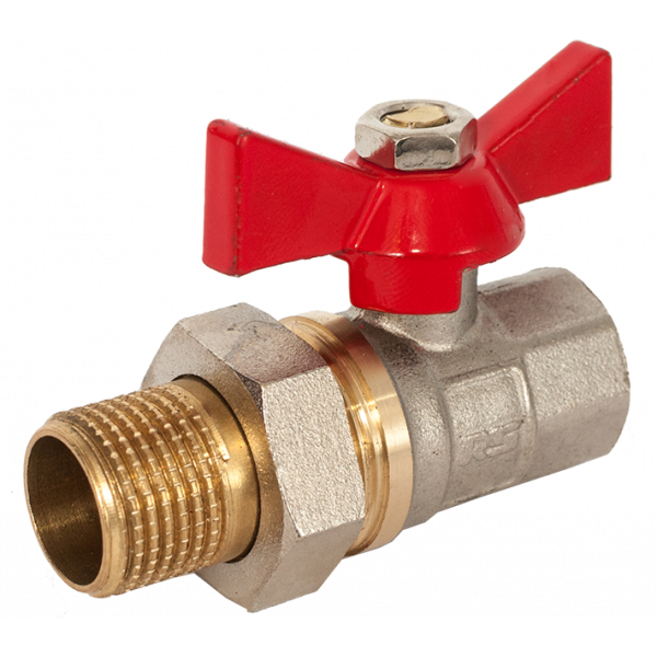Кран-американка 1/2" нікель, STA (СТА)