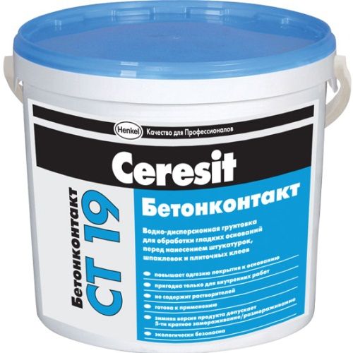 Грунтовка бетонконтакт, 15 кг CERESIT СТ-19 (Церезіт СТ-19)