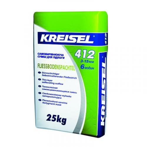 Суміш самовирівнююча для підлоги КREISEL FLIESS-BODENSPACHTEL 412 (Крайзель), 25 кг